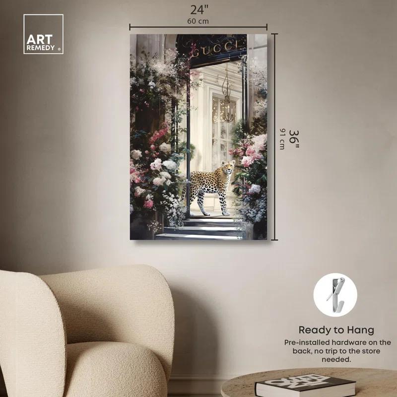 Art Remedy Flower Storefront Canvas Fashion Designer Wall Art by Art Remedy