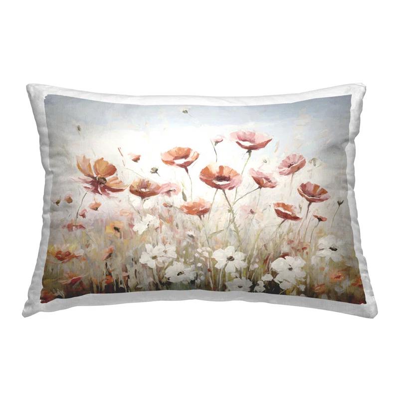 Stupell Industries Mixed Poppies Meadow Decorative Printed Throw Pillow by Ramona Murdock