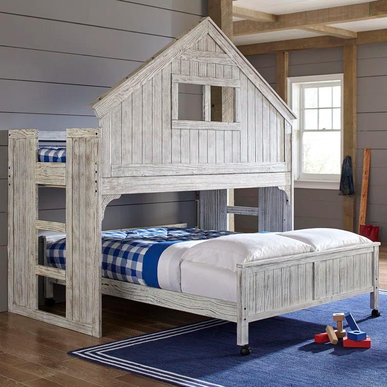 Twin Over Full Solid Wood Standard Bunk Bed by Birch Lane™