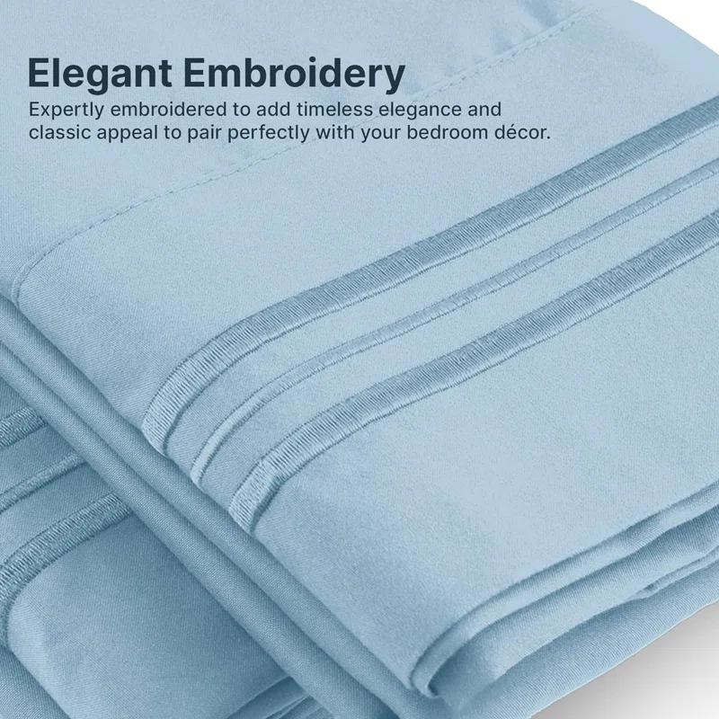 CGK Linens 6 Piece Extra Deep Pocket Ultra Soft & Cooling Sheet Set