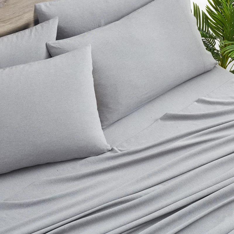 Bed Bath Fashions Bibb Home 2000 Count 6-Piece Rayon From Bamboo Sheet Set with Snug Grip