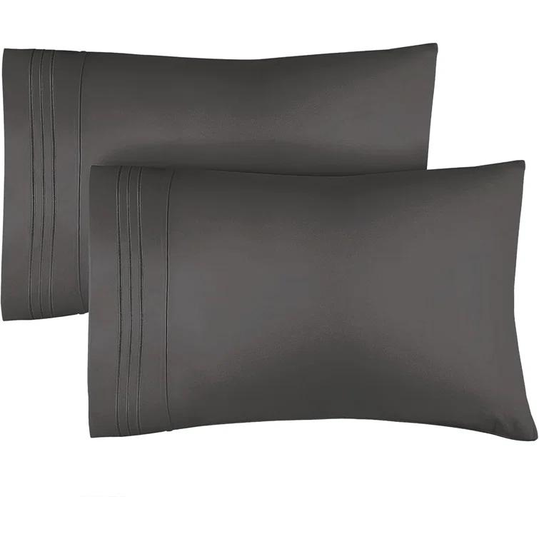 CGK Linens Hotel Quality Microfiber Pillowcase Covers (Set of 2)