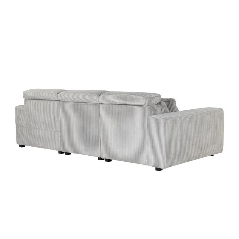 Global Furniture USA 3 - Piece Upholstered Power Reclining Sectional