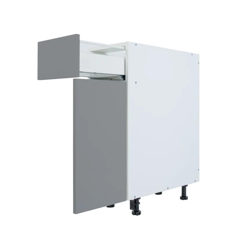 Cambridge Radiance Ready to assemble Matte Gray Base Kitchen Cabinet,1 Drawer