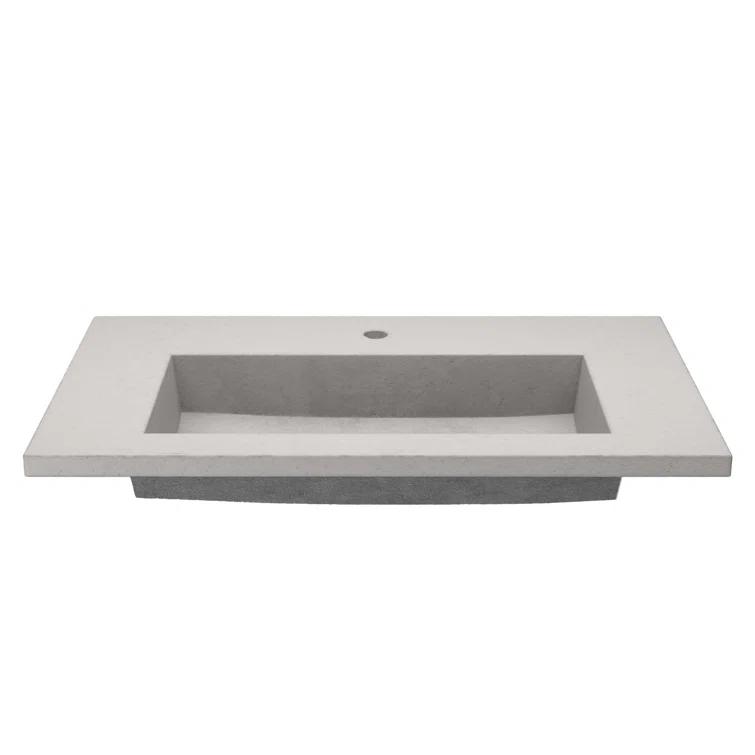 36.5" Single Bathroom Vanity Top with Sink