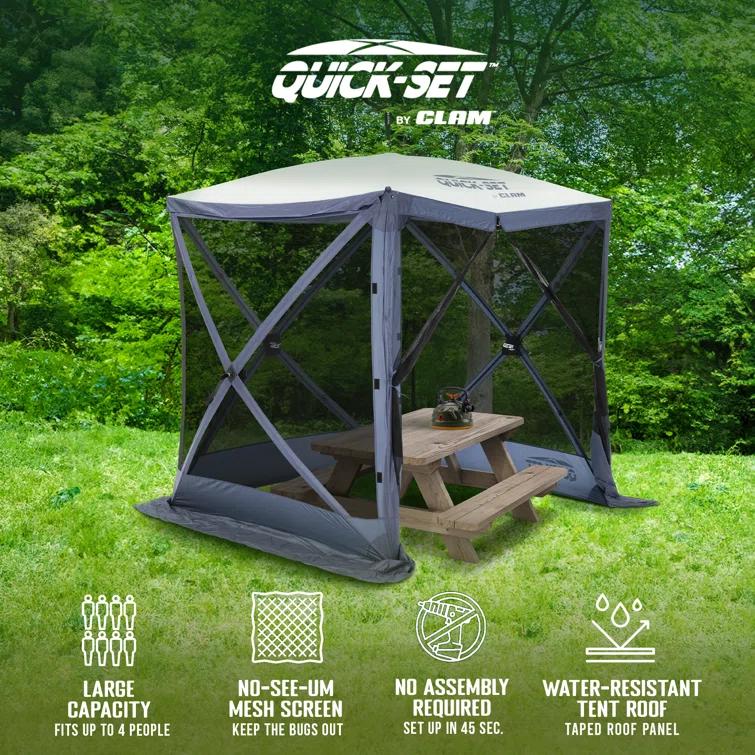 Clam CLAM Quick-Set Pavilion Portable Outdoor Canopy Shelter