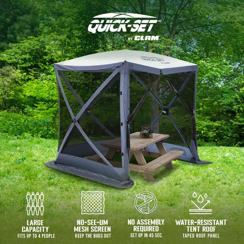 Clam CLAM Quick-Set Pavilion Portable Outdoor Canopy Shelter