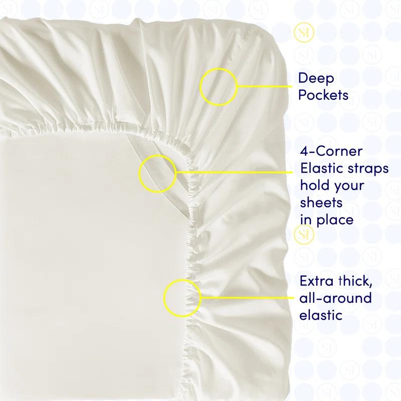Sweet Home Collection Luxurious Soft Microfiber Sheet Set with Bonus Pillowcases