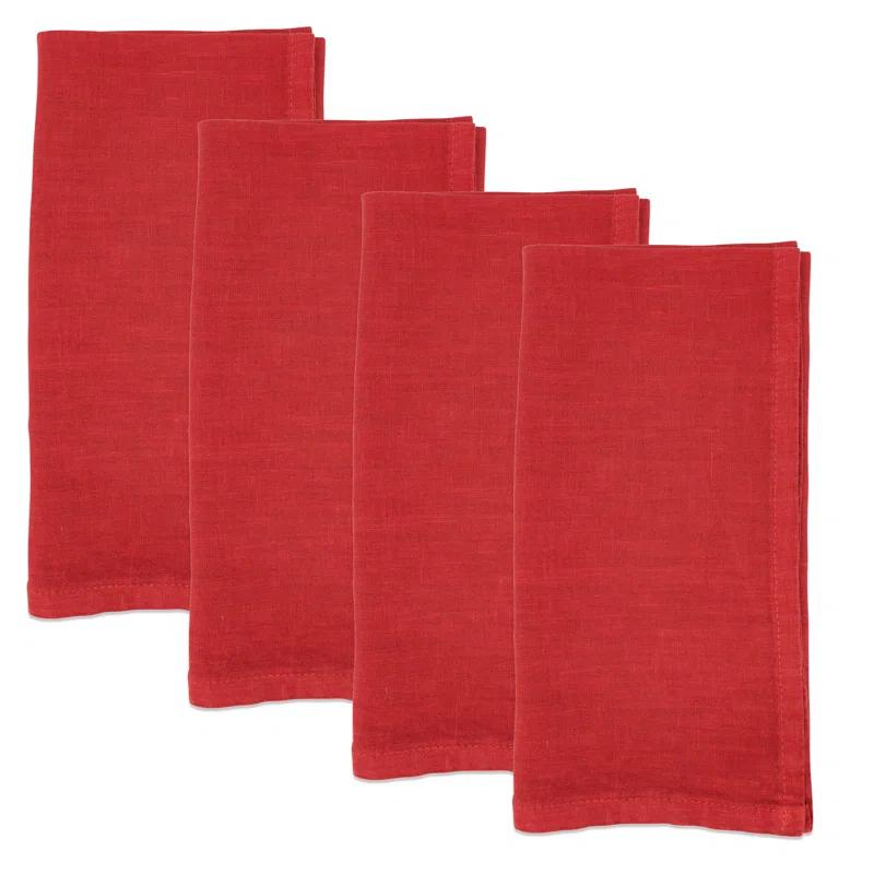 Caliban Crisp And Classic Linen Table Napkin (Set Of 4) 20S (Set of 4)