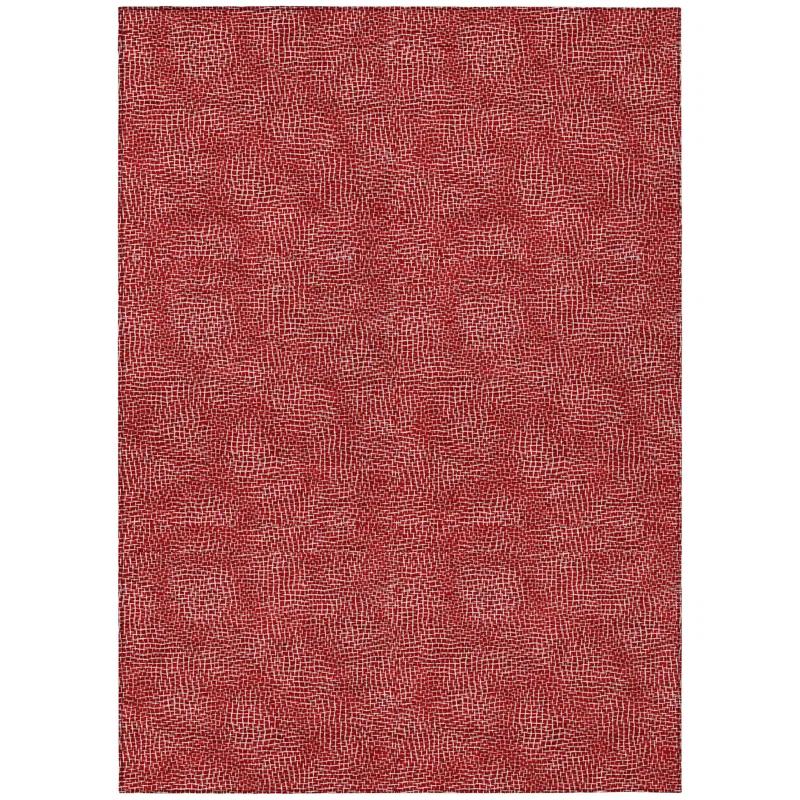 Machine Washable Indoor/Outdoor Chayden ACN1057 Red Rug