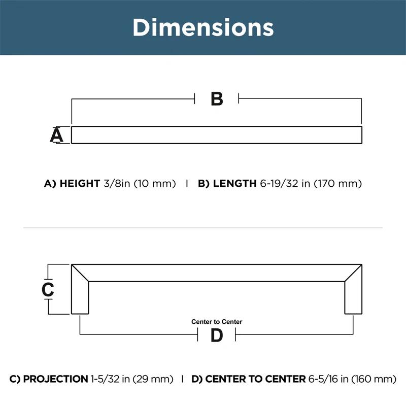 Franklin Brass Handle Pull (Set of 10)
