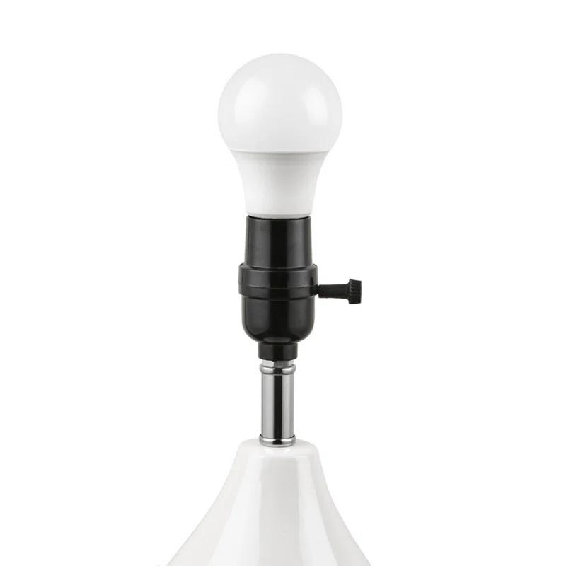 Everly Quinn 2-Tone Ceramic Table Lamp Set of 2 (Set of 2)