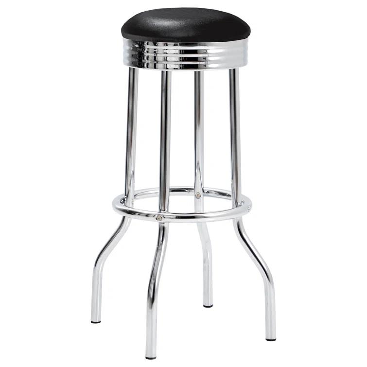 Retro 3-Piece Round 1950S Bistro Pub Bar Table Set