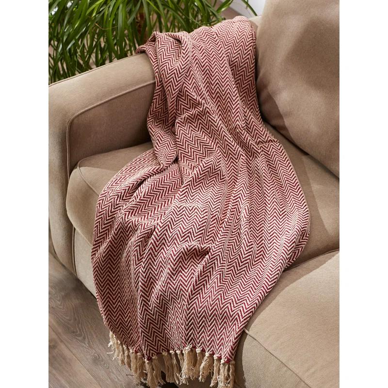 Design Imports Hand Woven Throw Blanket