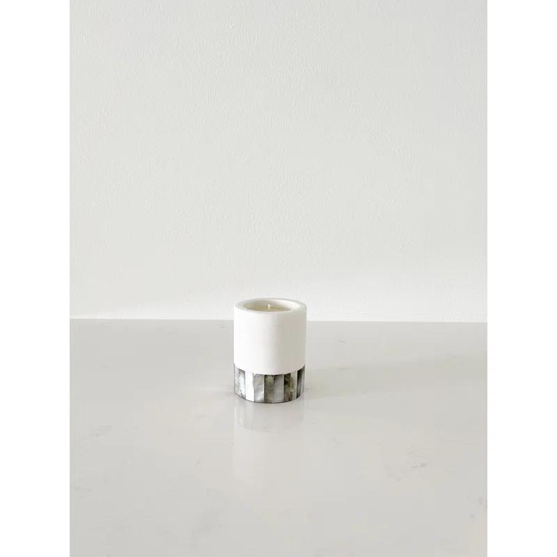 Anaya Mother Of Pearl Marble Lavender Scented Votive Candle