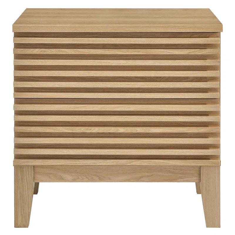Modway Modway Render Two-Drawer Mid-Century Modern Nightstand