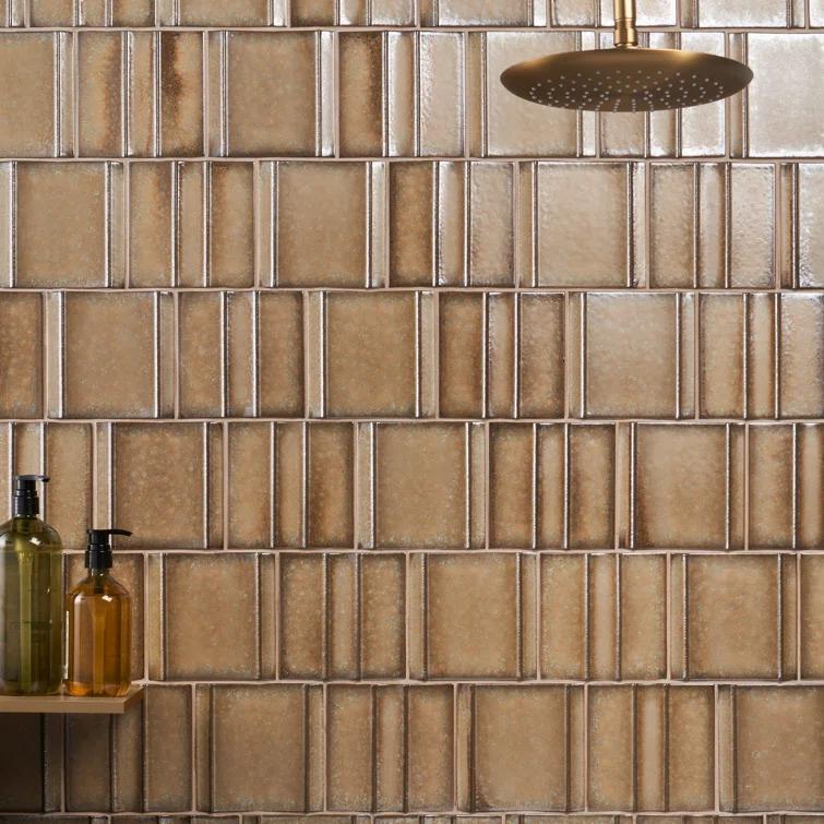 Ivy Hill Tile Metaru 5.82 In. X 5.82 In. 3D Metallic Look Matte Porcelain Wall Tile (7.82 Sq. Ft. / Case)