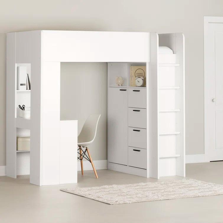 South Side Living Logik Twin Loft Bed with Bookcase by South Side Living