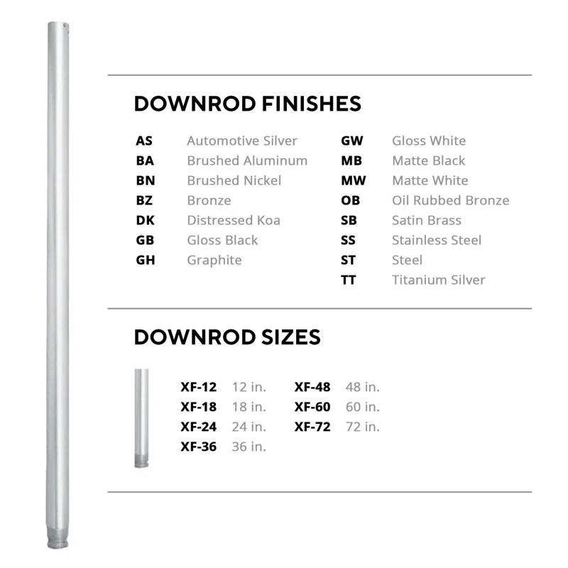 Modern Forms Ceiling Fan Downrod