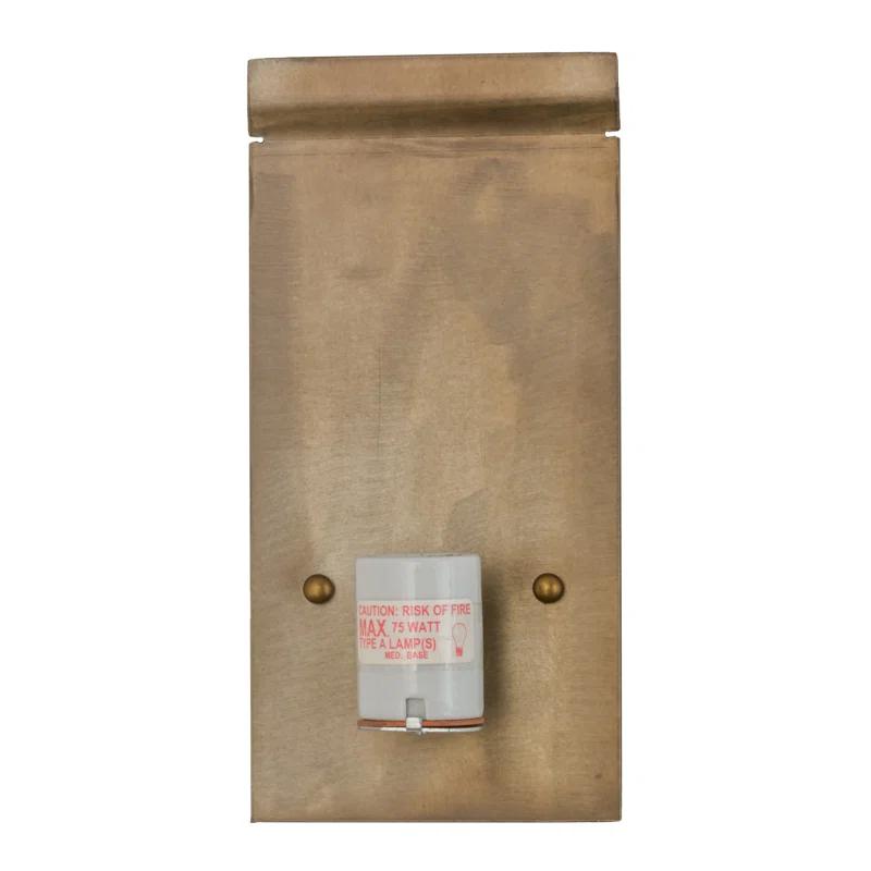 Meyda Lighting Rustic Lodge Copper Flush Mounted Sconce