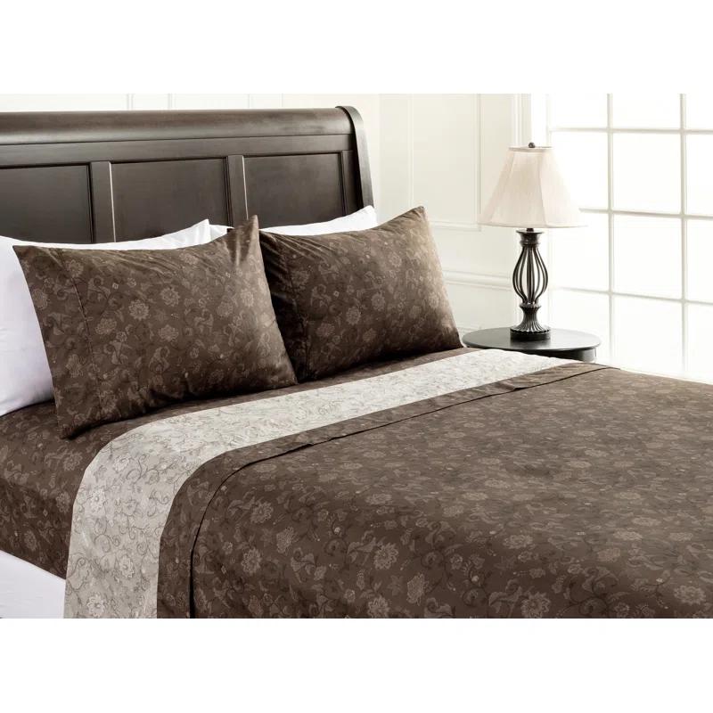 Percale Floral Sheet Set
