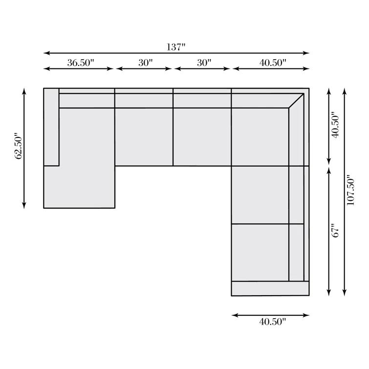 Bernhardt Bernhardt Dawkins Fabric Sectional