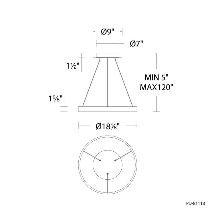 Sirius Unique Drum Dimmable LED Pendant