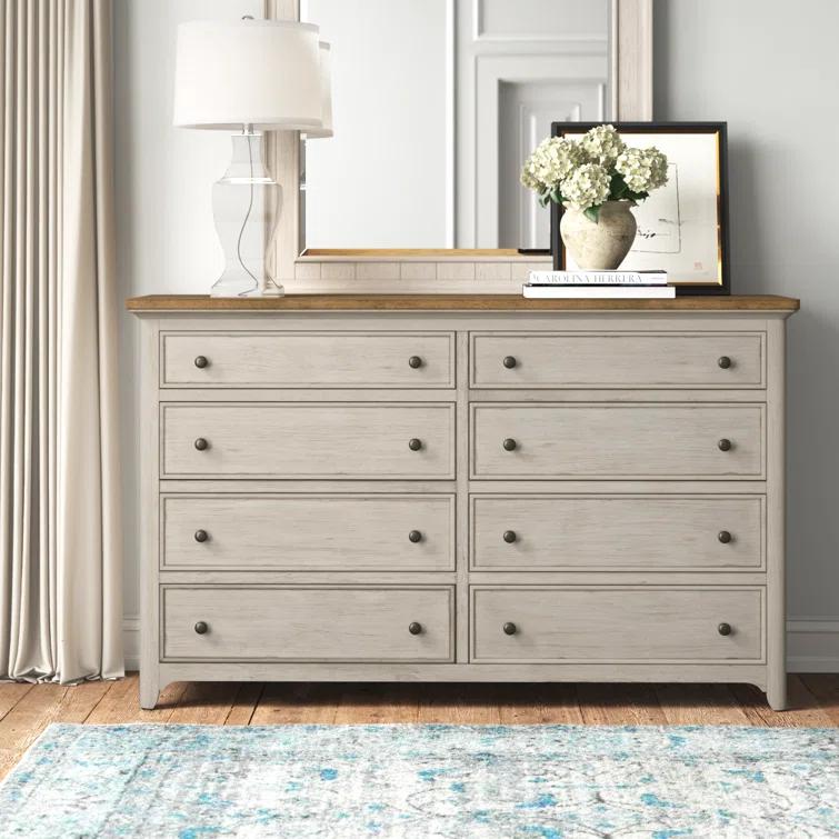 Sand & Stable™ Harlowe 66'' W 8 Drawer Dresser