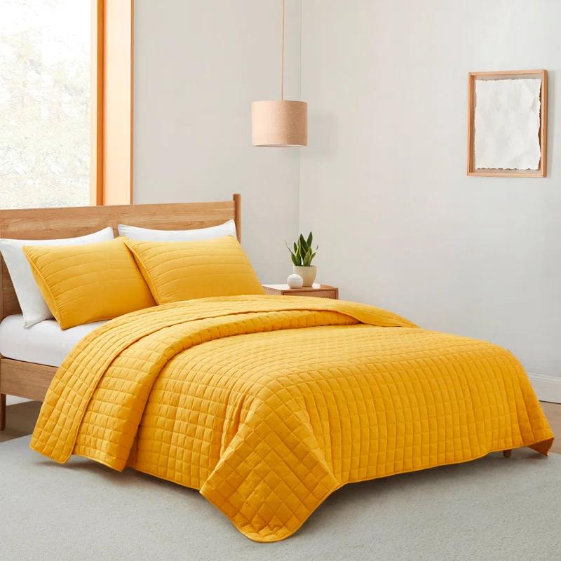 Peace Nest Stroman Quilted Microfiber Coverlet Set