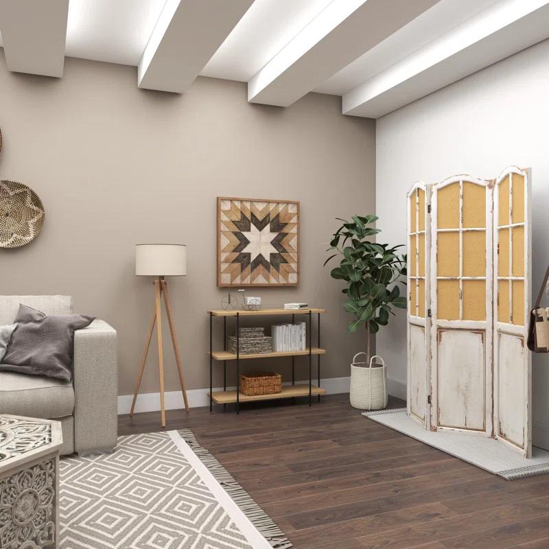 Wood And Metal Console Table