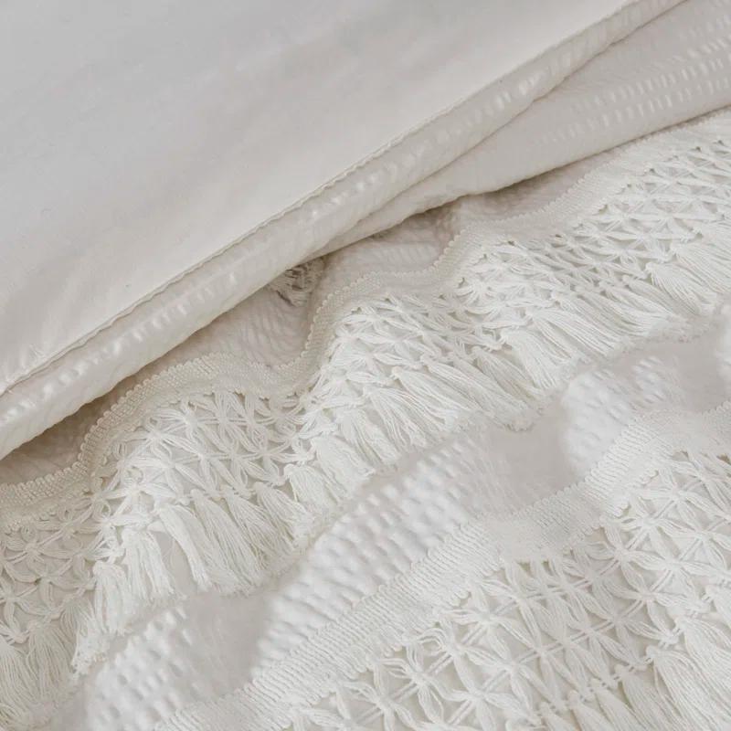 Kelly Clarkson Home Hugo Cotton Seersucker Duvet Cover Set