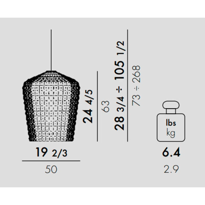 Kartell Kabuki Suspension Pendant