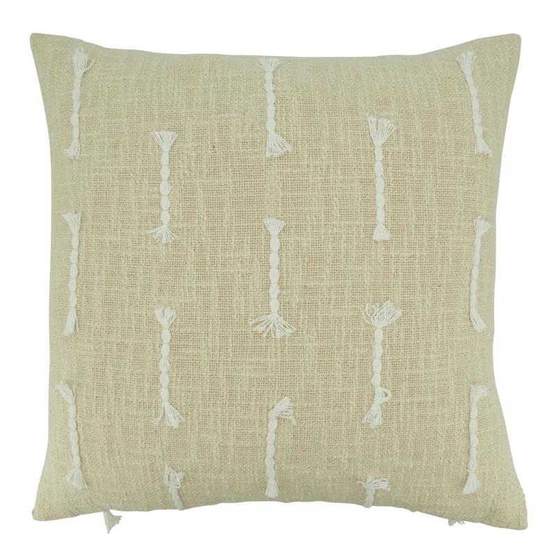 Saro Elka Collection Cotton Throw Pillow