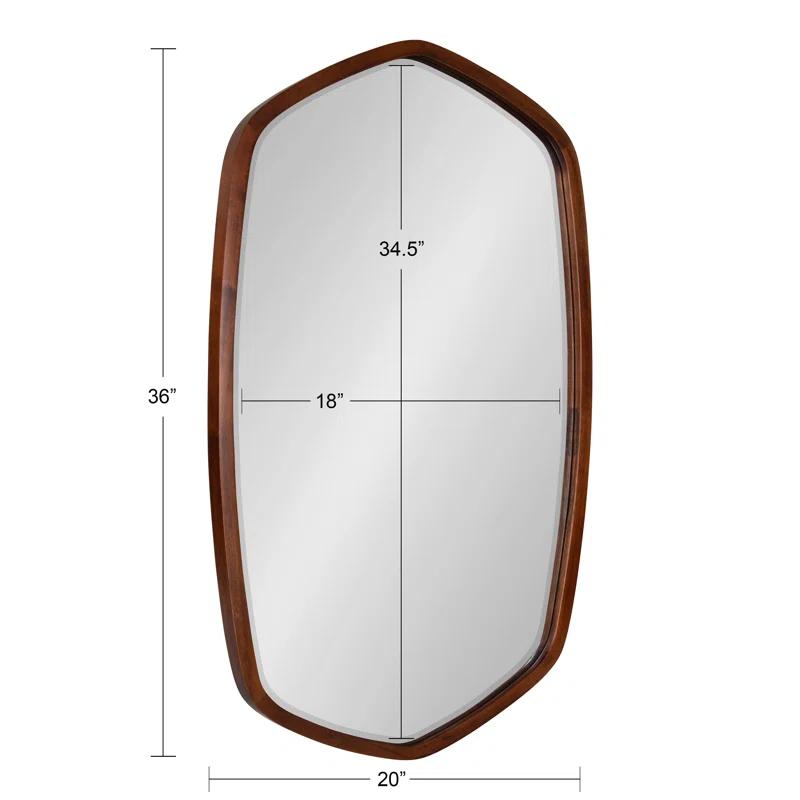 Glover Wood Hexagon Wall Mirror