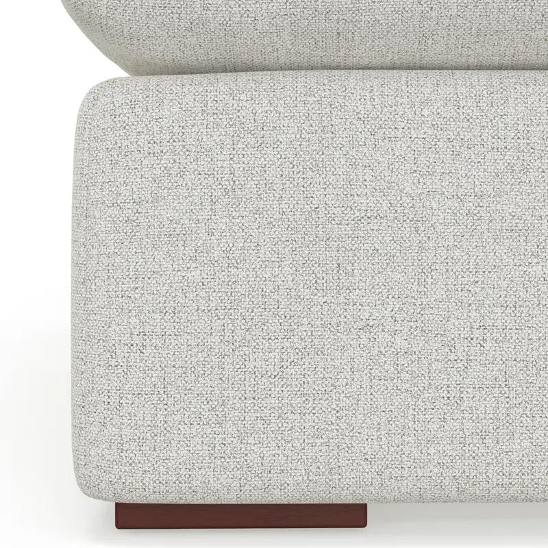 AllModern Maud Modular Sofa and Ottoman Set 125-inch-wide L-Shaped Sofa and Matching 36-inch-wide Table Ottoman for Living Room | Wayfair