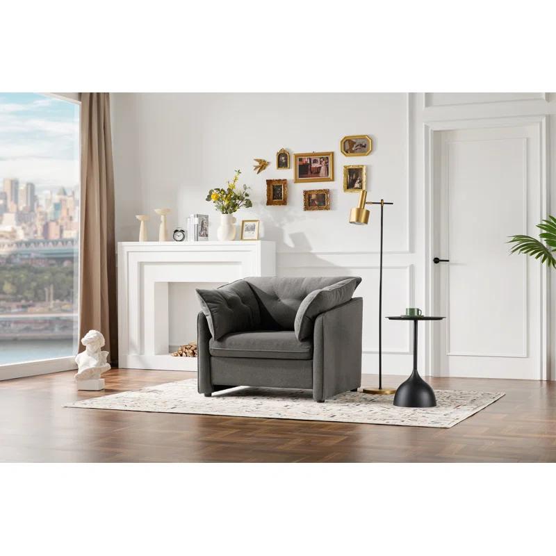 CHORLENIMI Modern Chenille Oversized Armchair | Wayfair