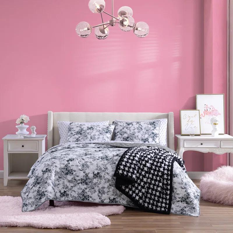 Betsey Johnson Florals Betsey Johnson Reversible Quilt Set