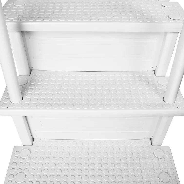 XtremepowerUS XtremepowerUS In-Pool Step Ladder with Handrails for Pools and Decks Up to 54" High
