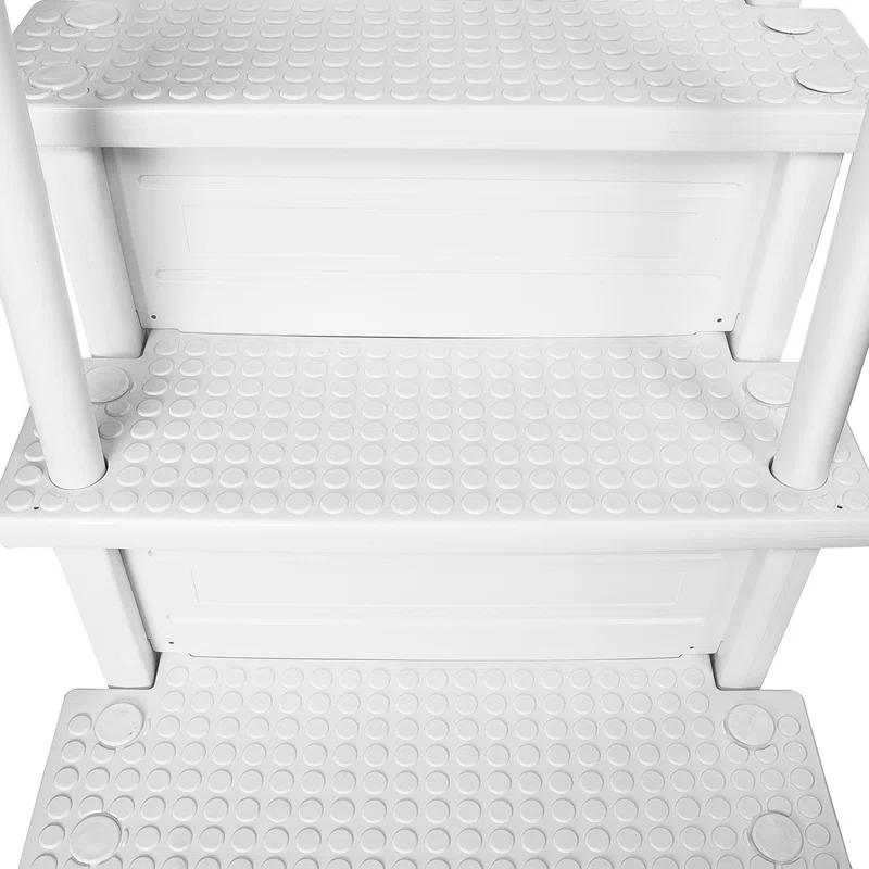 XtremepowerUS XtremepowerUS In-Pool Step Ladder with Handrails for Pools and Decks Up to 54" High