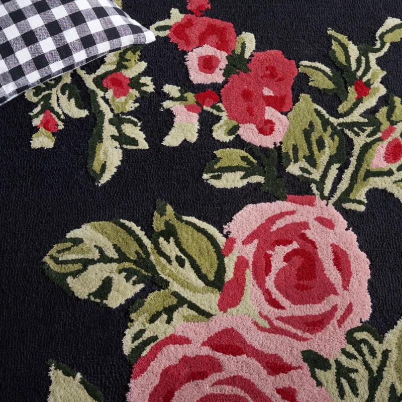 Jardin Hand Tufted 80% Wool And 20% Cotton Floral Rug