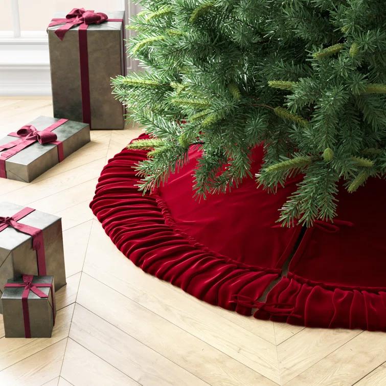 Hubbert Plush Velvet Christmas Textile Collection