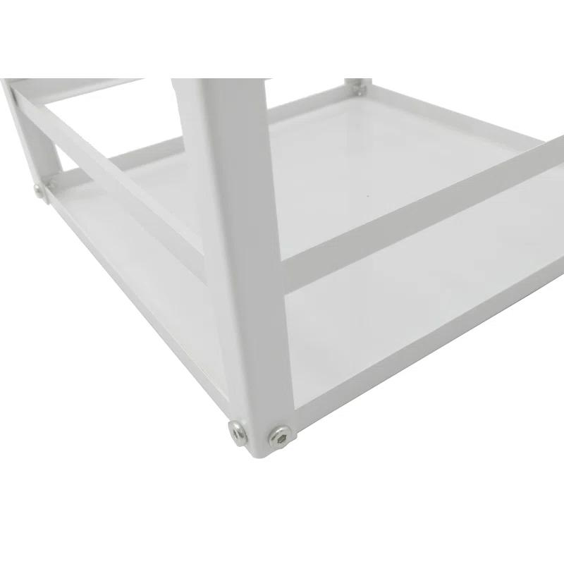 FixtureDisplays Jewelry Displays, Counter top Earring Card Spinning Retail Rack White 12 x 12 x 32" 10 Tiers