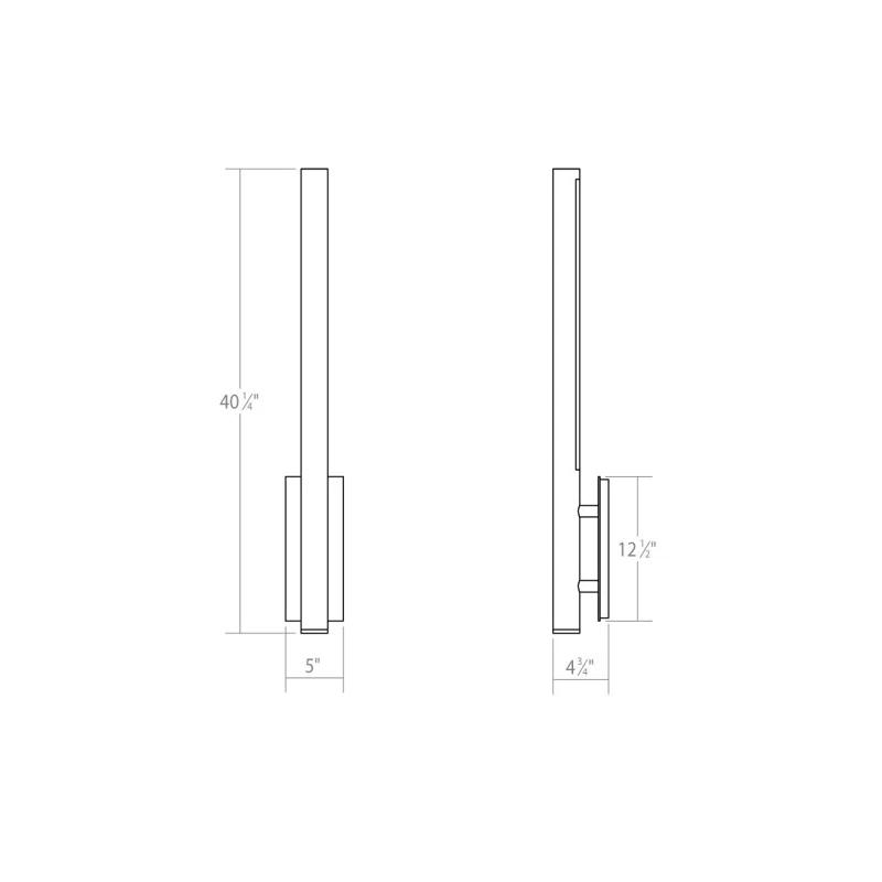 SONNEMAN Flue Aluminum LED Armed Sconce