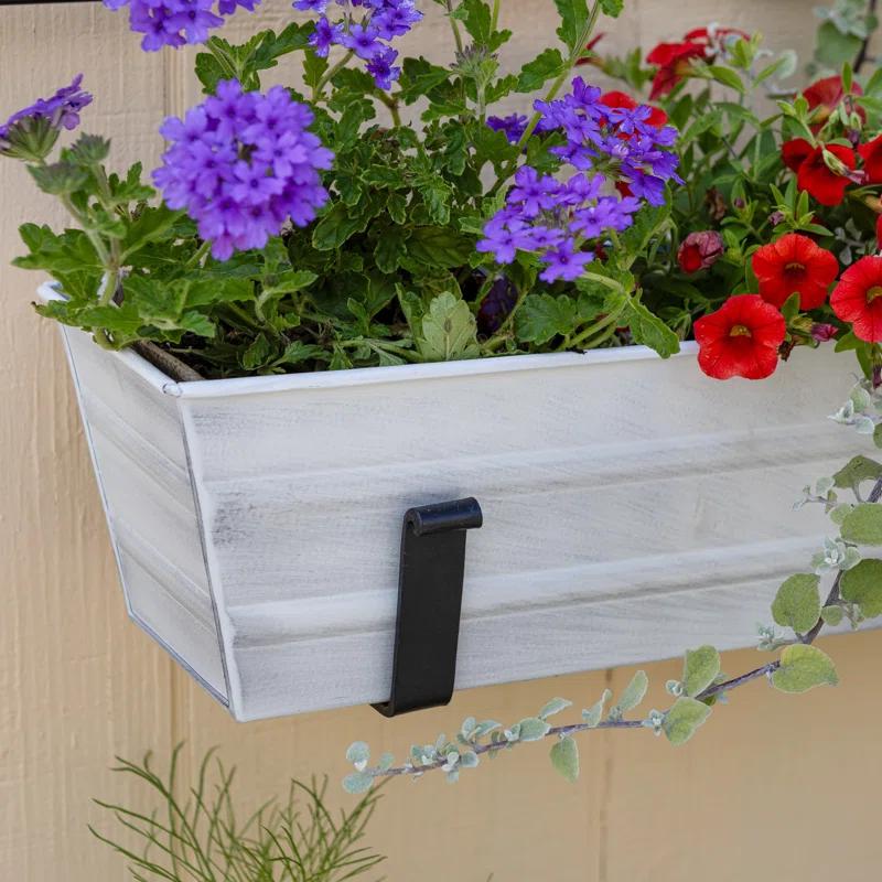 Winston Porter Dynamism Metal Window Box Planter