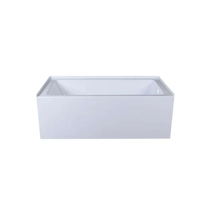 Elegant Lighting BT202-R3260GW Niklaus 60'' x 32'' Alcove/Tile Soaking Bathtub