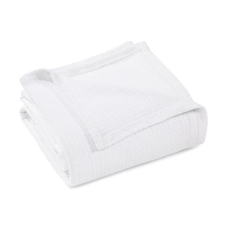 Superior Waffle Weave Honeycomb Knit Soft Textured All-Season Cotton Blanket