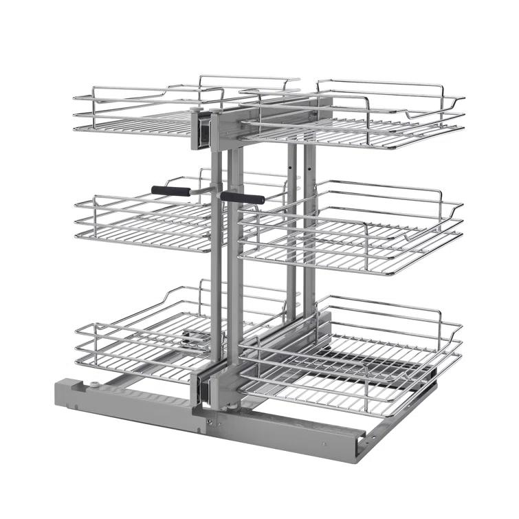 Rev-A-Shelf Rev-A-Shelf Pull Out Corner Cabinet Organizer w/Soft-Close 3 Tier