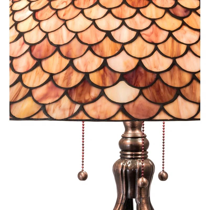 Meyda Lighting Meyda Tiffany & Stained Glass Metal Table Lamp