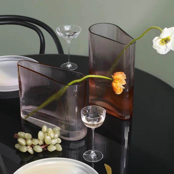 Mist Handmade Lead Free Crystal Table Vase