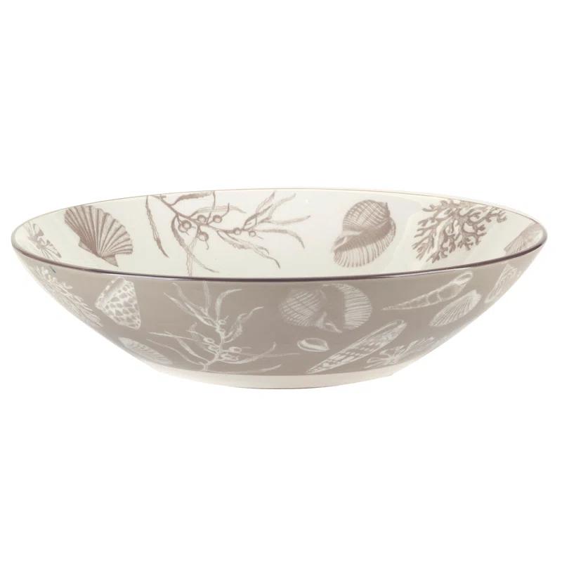 Seaside Set of 6  Soup Pasta Bowl 6 asst 9.25in Diam x 2.25in 40oz (Set of 6)